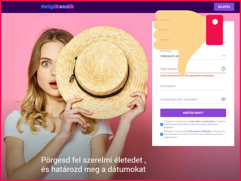 helyirandik átverés